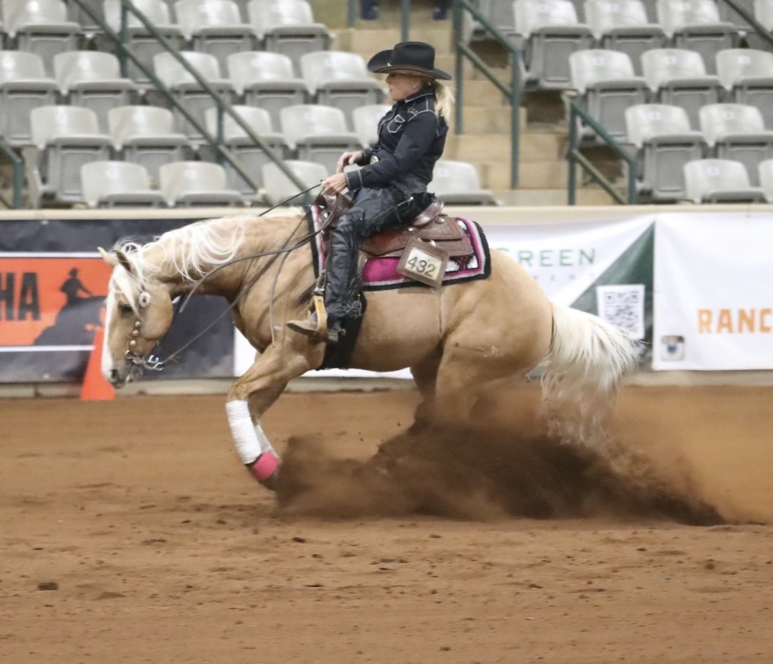 Sliding stop in the arena