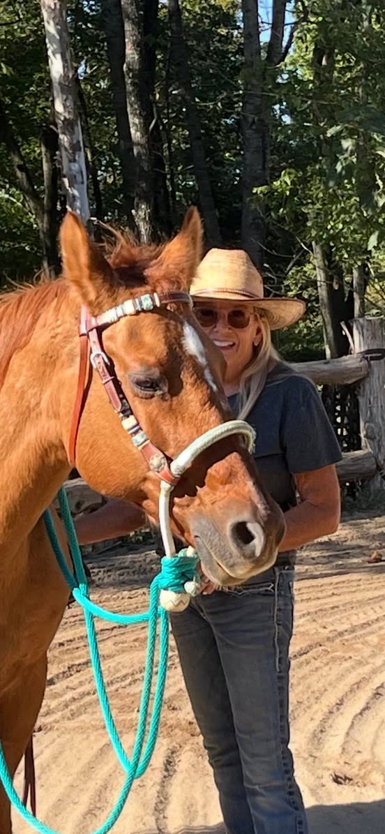 Ground work with a trusted horse